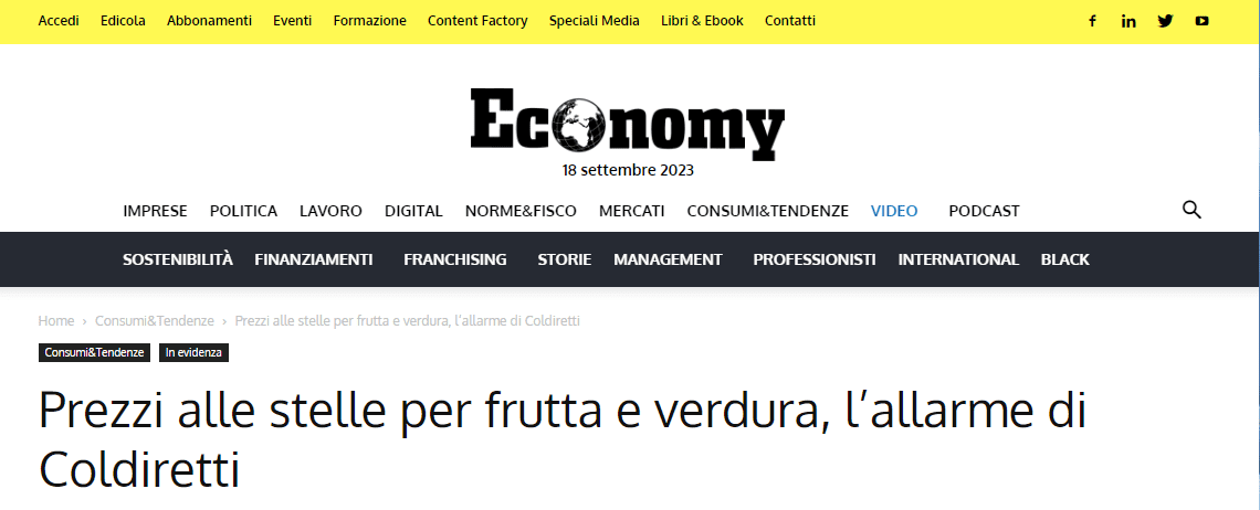 Estratto articolo Economy