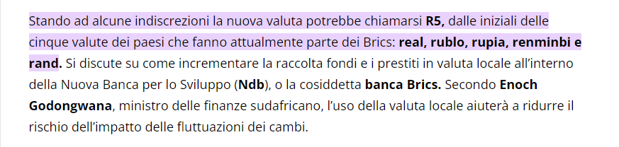 articolo blog unita moneta brics