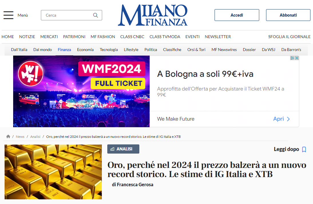 articolo blog milano finanza