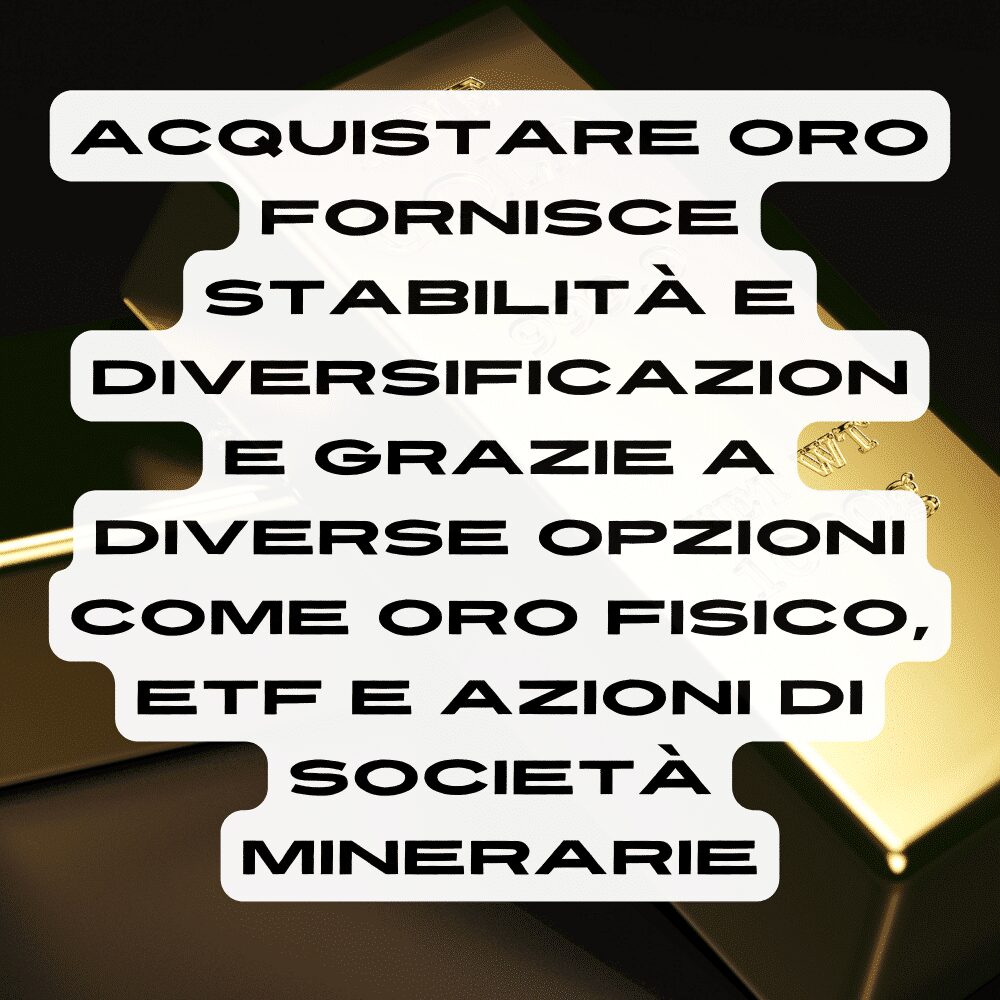 Ecco perché devi acquistare oro fisico